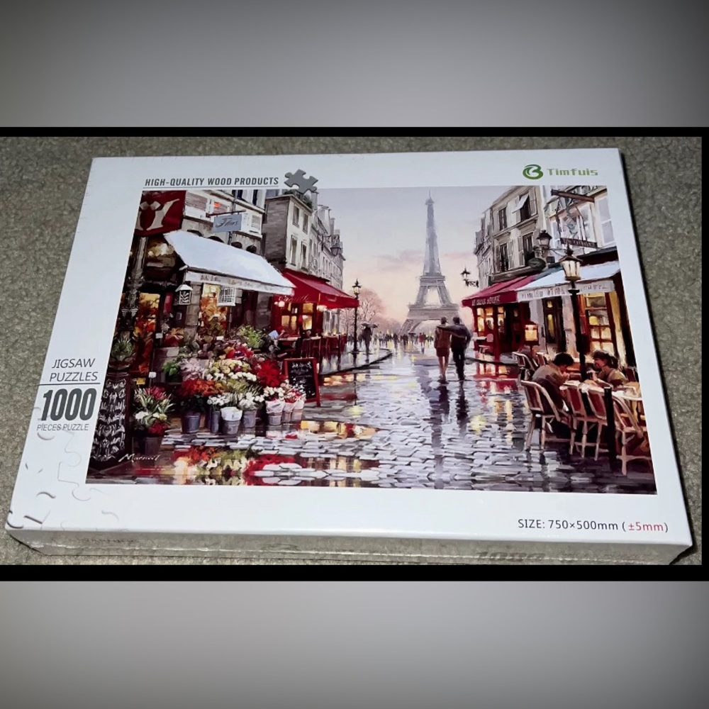 Paris Flower Street Eiffel Tower🗼Jigsaw Puzzle 🧩 1000 Pieces BRAND NEW 🆕